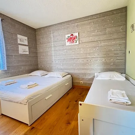 With Balconies On The Snow Front Apartment Megeve